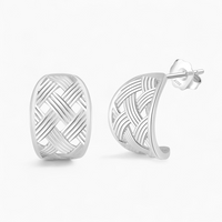 עגילי נועה - כסף